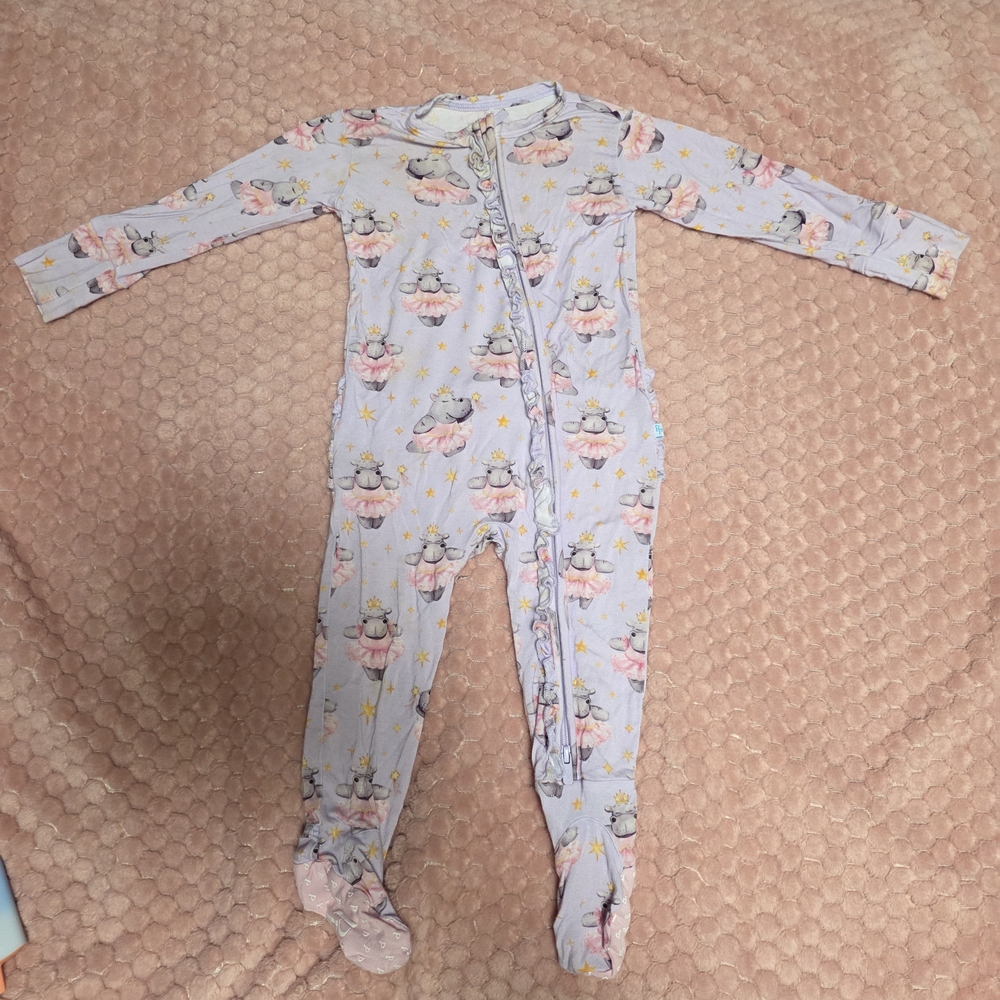 Posh Peanut Lavender Ballerina Footie